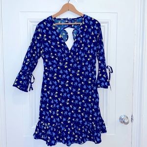 Influence navy floral print dress, sz 10